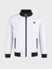 Men's White Slim Fit Solid Casual Jacket