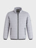 Men's Grey Slim Fit Solid Casual Jacket