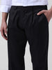 Men Regular Fit Black Trousers