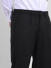 Men Regular Fit Black Trousers