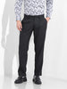 Men Regular Fit Navy Blue Trousers