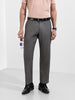 Men Regular Fit Grey Trousers