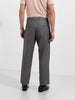 Men Regular Fit Grey Trousers