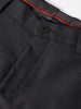 Men's Black Regular Fit Solid Formal Trouser