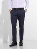 Men's Midnight Navy Slim Fit Solid Formal Trouser