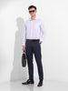 Men's Midnight Navy Slim Fit Solid Formal Trouser