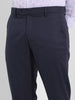 Men's Midnight Navy Slim Fit Solid Formal Trouser