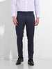 Men's Midnight Navy Slim Fit Solid Formal Trouser