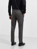 Men's Gun Metal Slim Fit Solid Formal Trouser