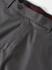 Men's Gun Metal Slim Fit Solid Formal Trouser
