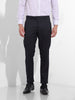 Men Slim Fit Grey Trousers