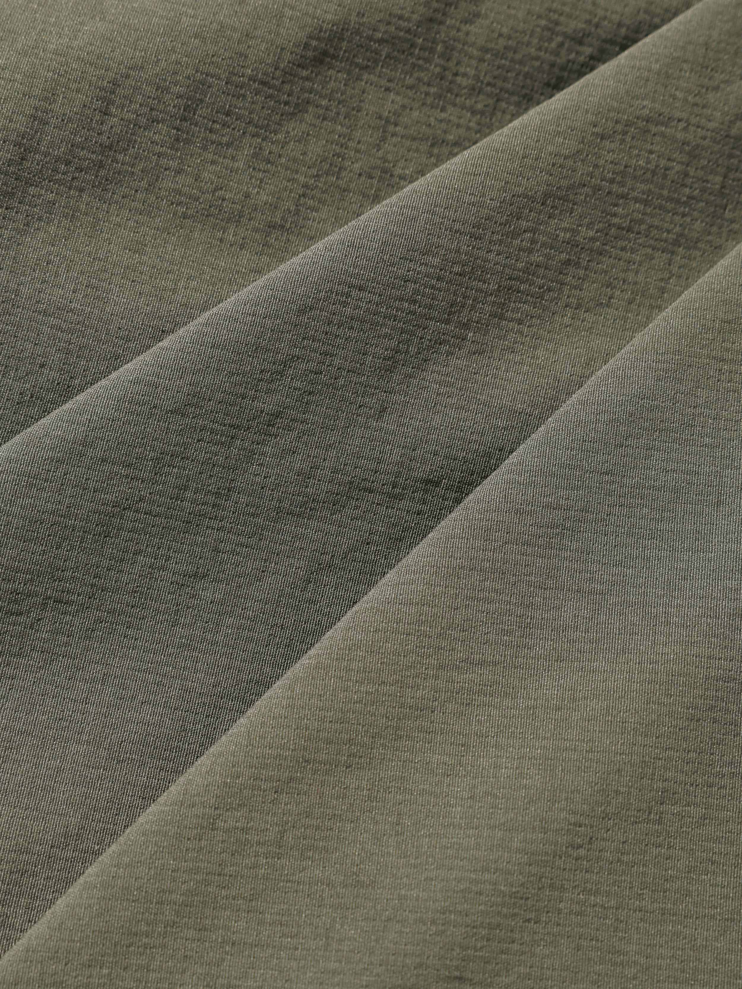 Men's Olive Baggy Fit Solid Utility Trousers