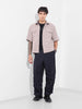 Men's Navy Blue Baggy Fit Solid Utility Trousers