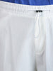 Men's White Baggy Fit Solid Utility Cargo