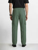 Men's Olive Baggy Fit Solid Utility Cargo
