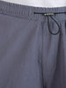 Men's Grey Baggy  Fit Solid Utility Cargo