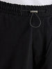 Men's Black Baggy  Fit Solid Utility Cargo