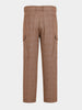 Men's Brown Relaxed Fit Solid Casual Cargo