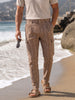 Men's Brown Relaxed Fit Solid Casual Cargo