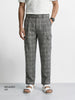 Men's Grey Relaxed Fit Solid Casual Cargo