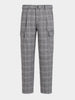 Men's Grey Relaxed Fit Solid Casual Cargo