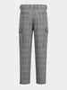 Men's Grey Relaxed Fit Solid Casual Cargo