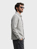 Men's Cream Relaxed Fit Embroidered Casual Jacket