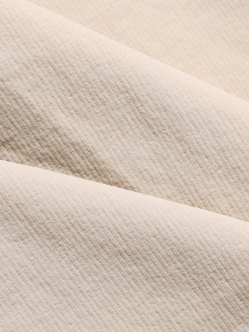 Men's Beige Loose Fit Solid Utility Trousers