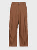 Men's Brown Loose Fit Solid Utility Trousers