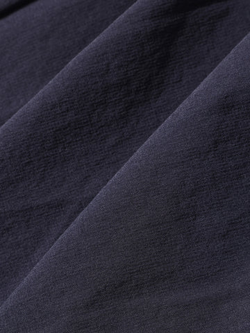 Men's Navy Blue Loose Fit Solid Utility Trousers