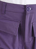 Men's Purple Loose Fit Solid Utility Cargo