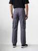 Men's Grey Loose Fit Solid Utility Cargo