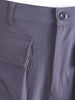 Men's Grey Loose Fit Solid Utility Cargo