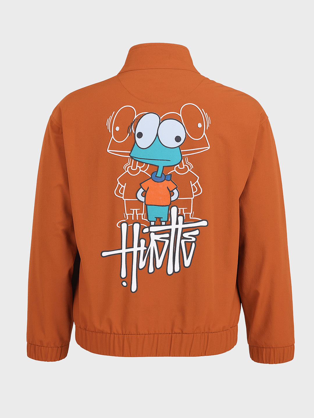 Men's Rust Relaxed Fit Solid Utility Jacket