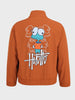 Men's Rust Relaxed Fit Solid Utility Jacket
