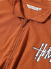 Men's Rust Relaxed Fit Solid Utility Jacket