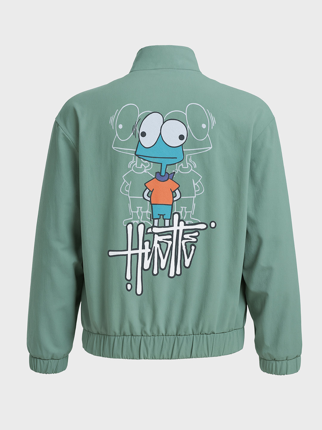 Men's Green Relaxed Fit Solid Utility Jacket