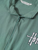 Men's Green Relaxed Fit Solid Utility Jacket