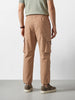 Men's Khaki Baggy Fit Solid Utility Cargo