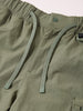 Men's Olive Relaxed Fit Solid Utility Cargo