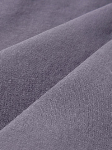 Men's Grey Relaxed Fit Solid Utility Cargo