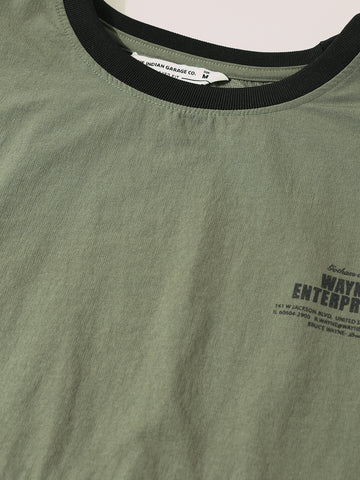 Men's Olive Relaxed Fit Solid Casual Coordinates