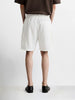 Men's White Relaxed Fit Solid Utility Shorts