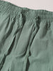 Men's Green Relaxed Fit Solid Utility Shorts