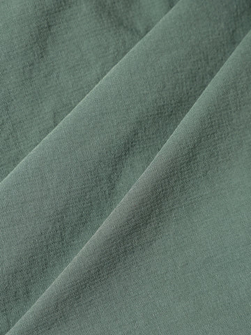 Men's Green Relaxed Fit Solid Utility Shorts