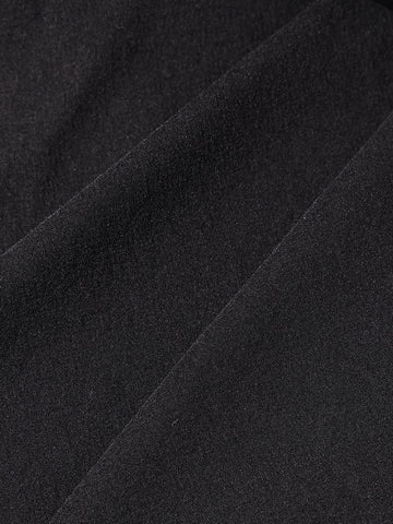 Men's Black Relaxed Fit Solid Utility Shorts