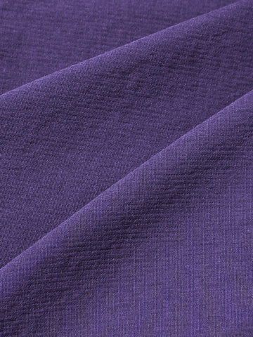 Men's Purple Relaxed Fit Solid Utility Shorts
