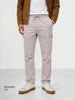 Men's Grey Relaxed Fit Solid Utility Cargo