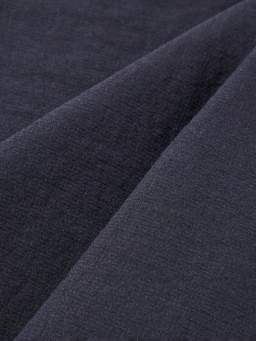 Men's Navy Blue Relaxed Fit Solid Utility Cargo