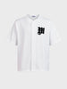 Men's White Boxy Fit Printed Street Wear Shirt